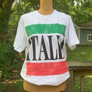 NWT Vintage 80’s Style ITALIA Tee
